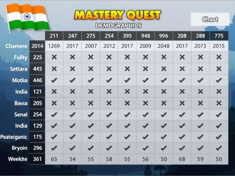 India Player Demographics Chart India Player Demographics Chart